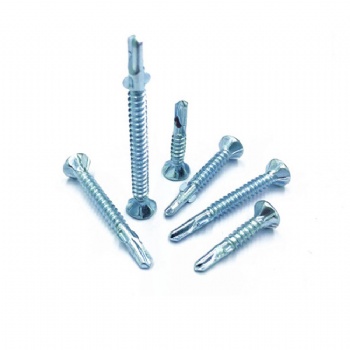 Double ear (clamp ear) drill screw